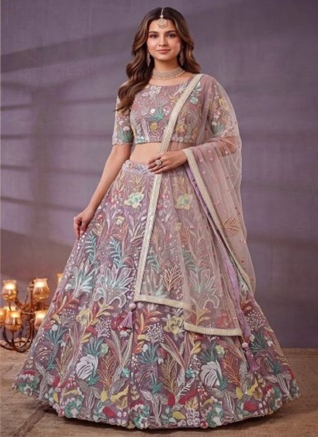 Lavendor Colour Zeel Vol 38 Soft Net Sequins Embroidery Work Designer Lehenga 6032